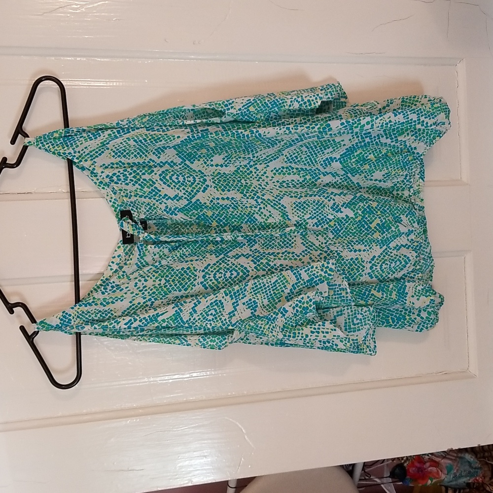 Bebe silk snake print top